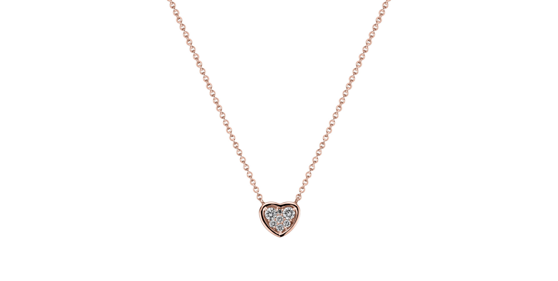 Diamond necklace Moon Love