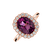 Diamond ring with Rhodolite Sparkling Hero6