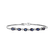 Diamond bracelet with Sapphire Fleur3