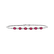 Diamond bracelet with Ruby Fleur3