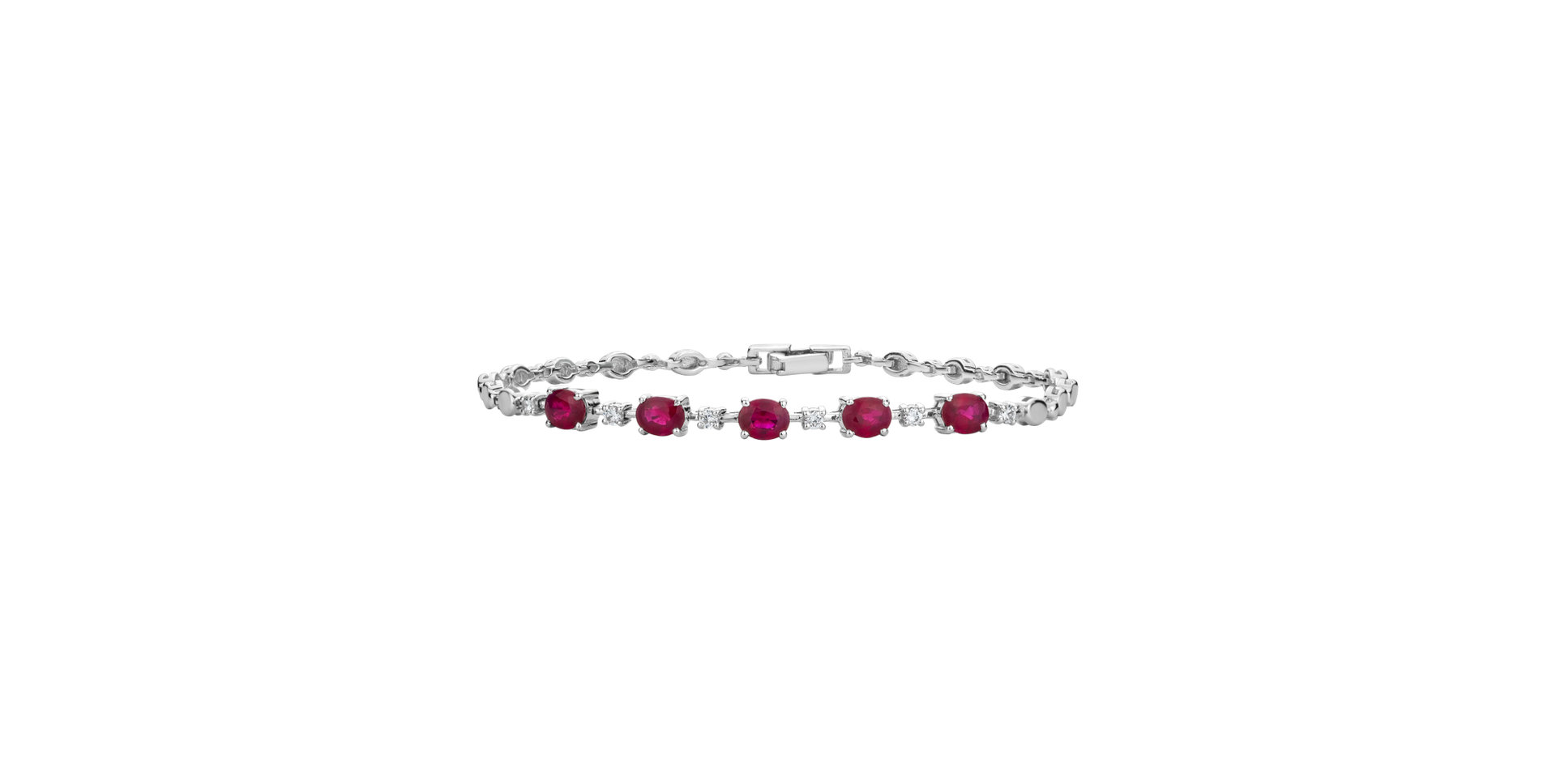 Diamond bracelet with Ruby Simply Elegant