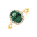 Diamond ring with Emerald Glory Allegory4