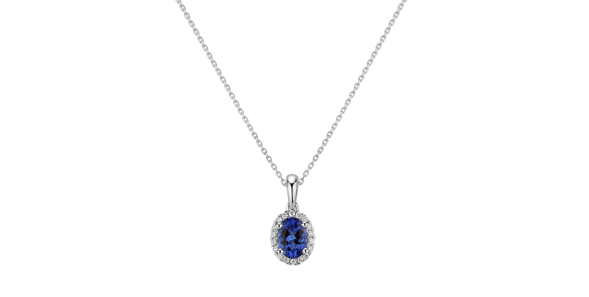 Diamond pendant with Tanzanite Princess Essence