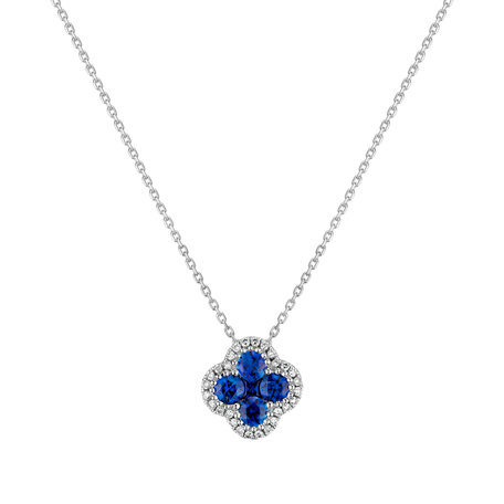 Diamond pendant with Sapphire Destiny Vision