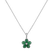 Diamond pendant with Emerald Green Luck3
