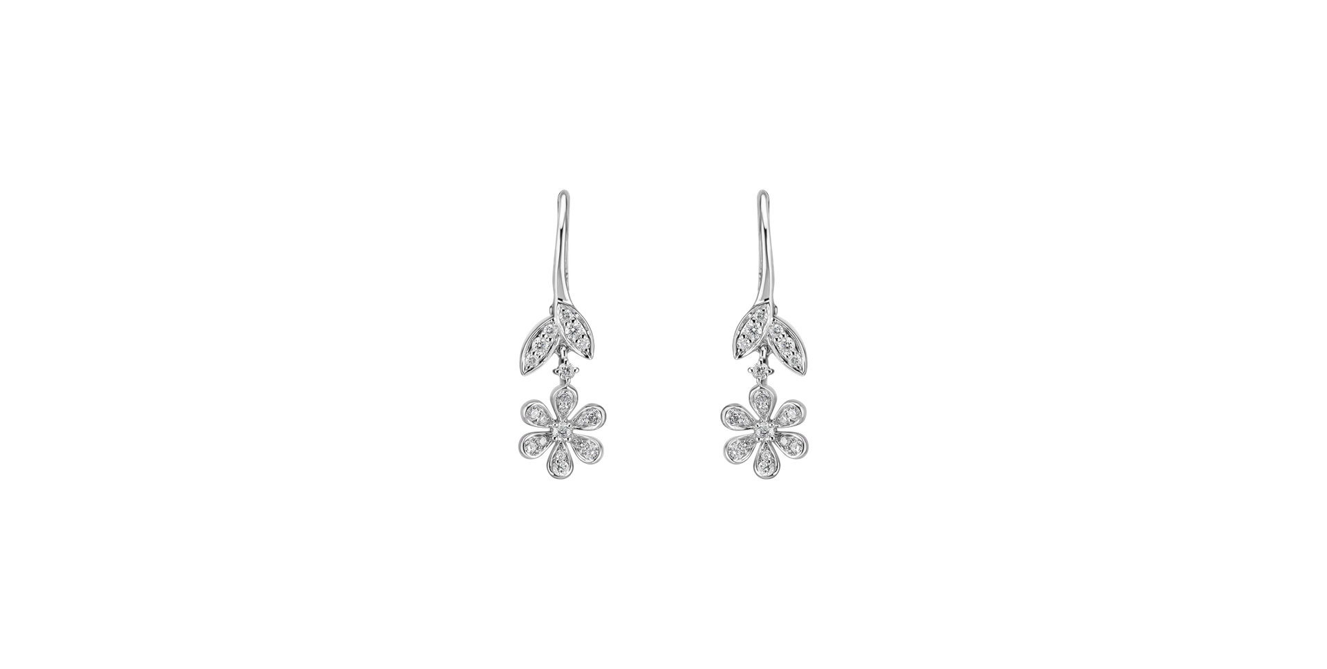 Diamond earrings Flower Splendour