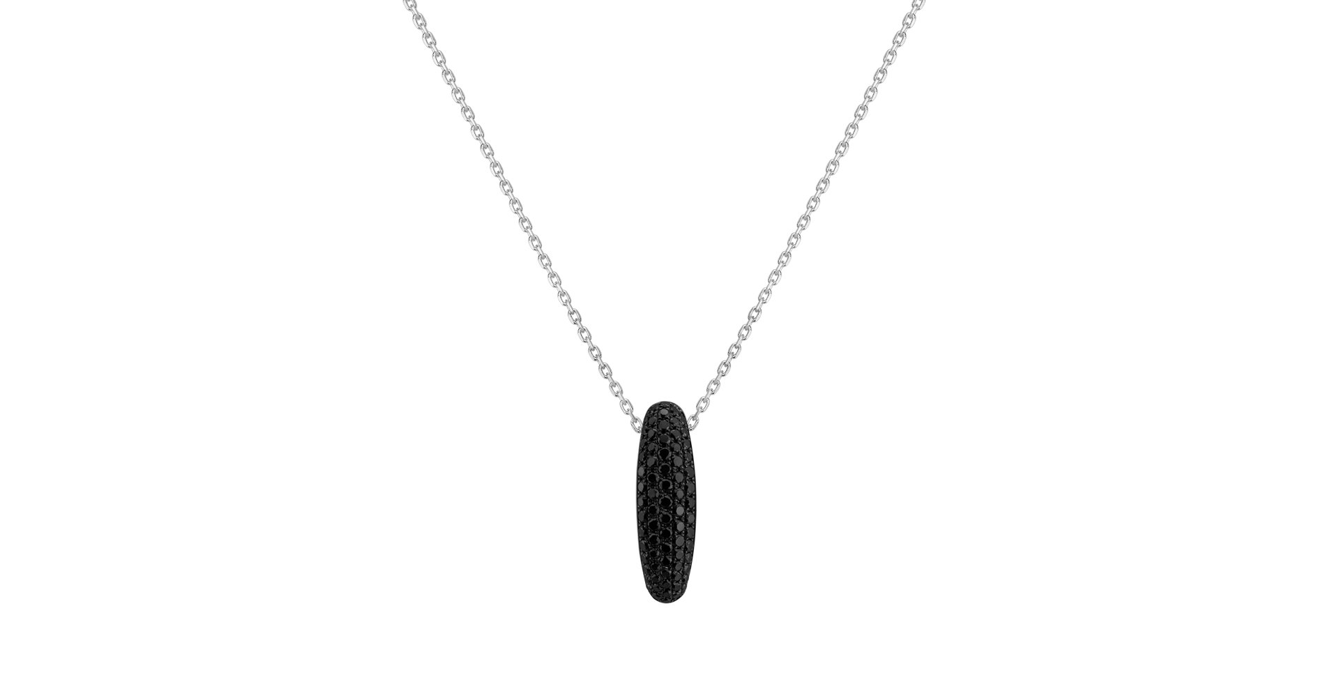 Pendant with black diamonds Inferno Moonlight