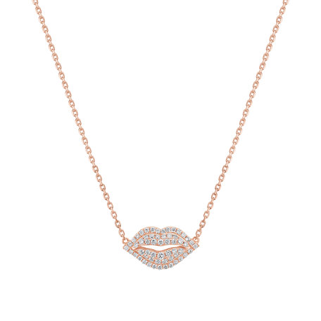 Diamond necklace Magic Lips