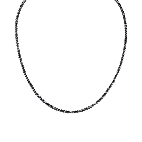 Necklace with black diamonds Night Jewel