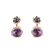 Diamond earrings, Topaz and Amethyst East of Eden5
