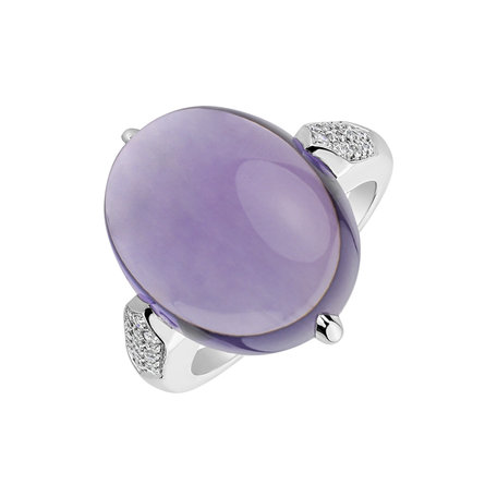 Diamond rings with Amethyst Drop Blossom