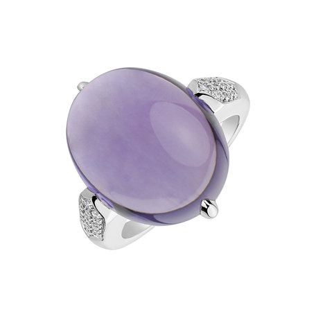 Diamond rings with Amethyst Drop Blossom