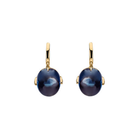 Diamond earrings with Topaz Shining Grace