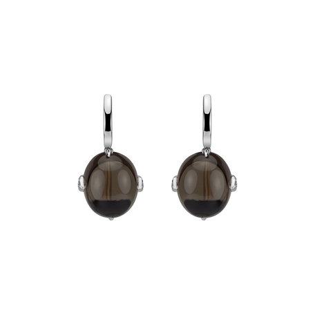 Diamond earrings with Quartz Shining Grace