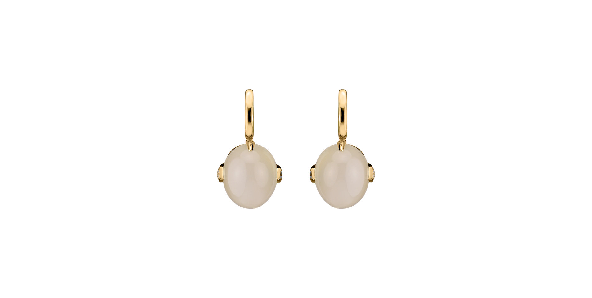 Diamond earrings with Moonstone Shining Grace