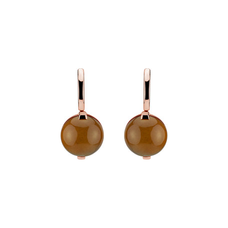 Earrings with Quartz Space Signature