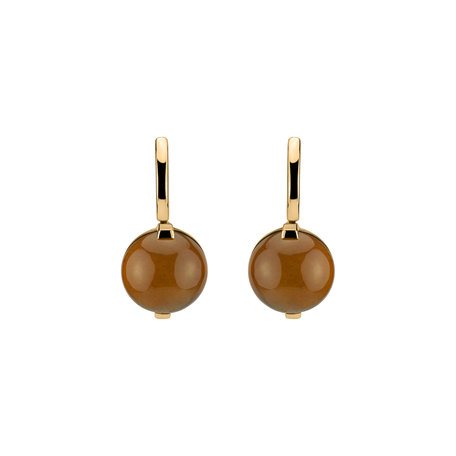 Earrings with Quartz Space Signature