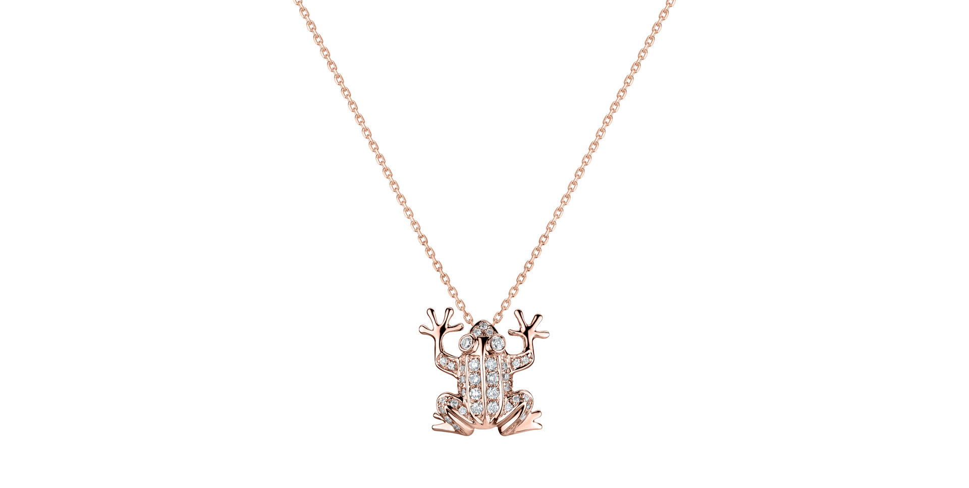 Diamond pendant Frog Prince