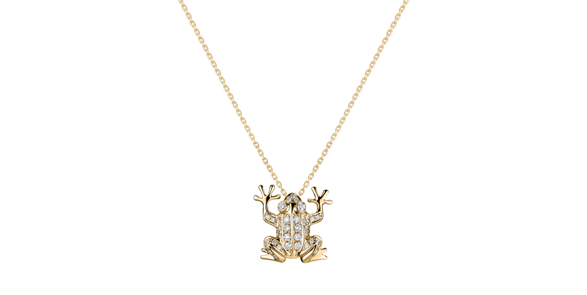 Diamond pendant Frog Prince