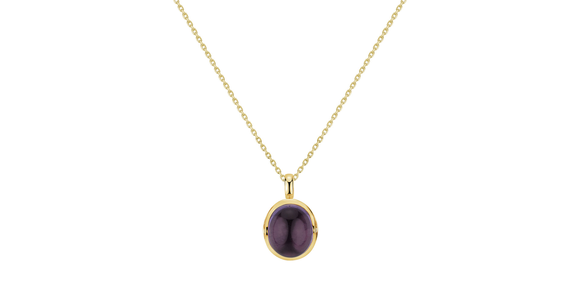 Diamond pendant with Amethyst Fairytale Drop