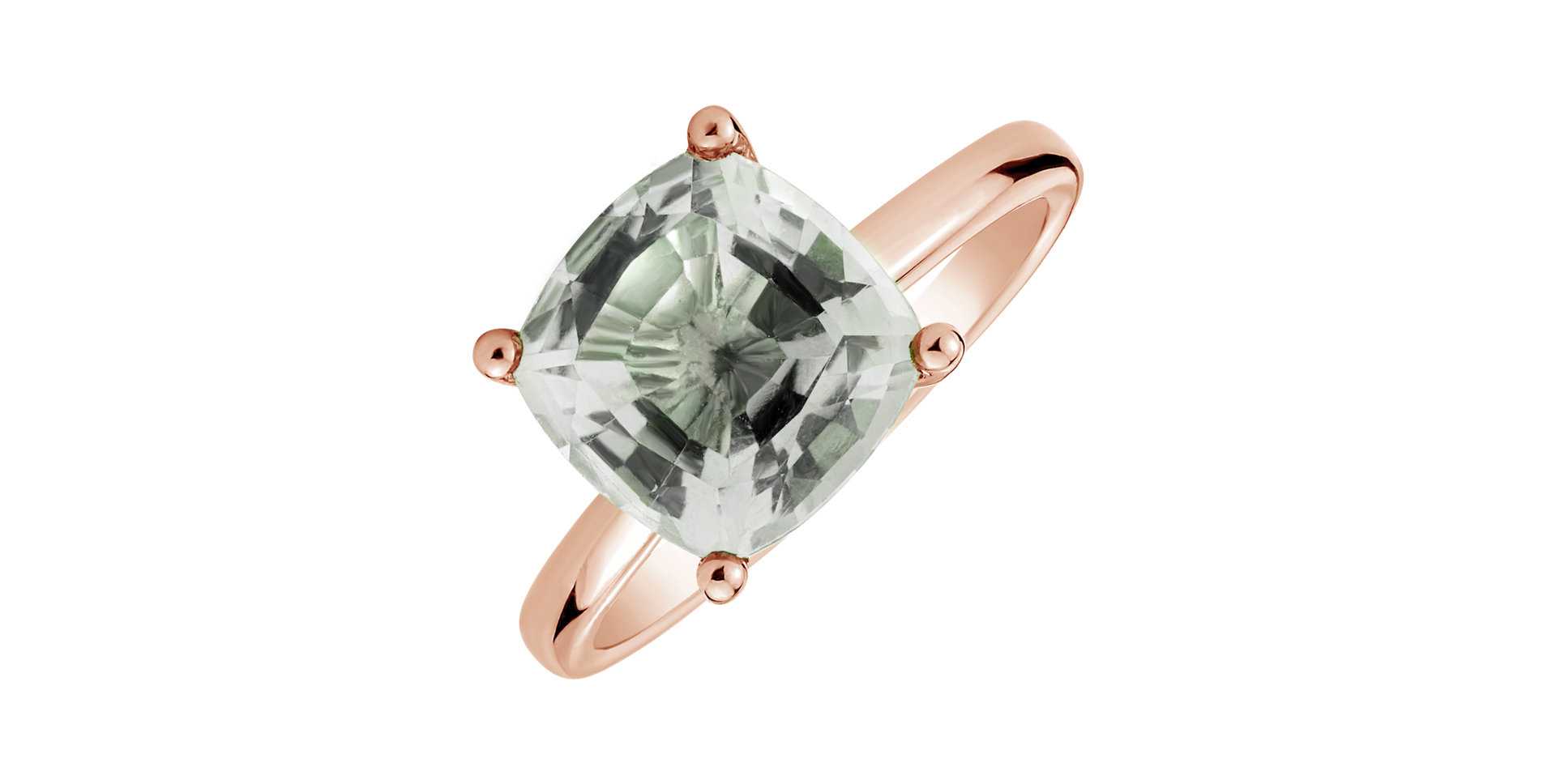 Ring with Amethyst Green Bonbon