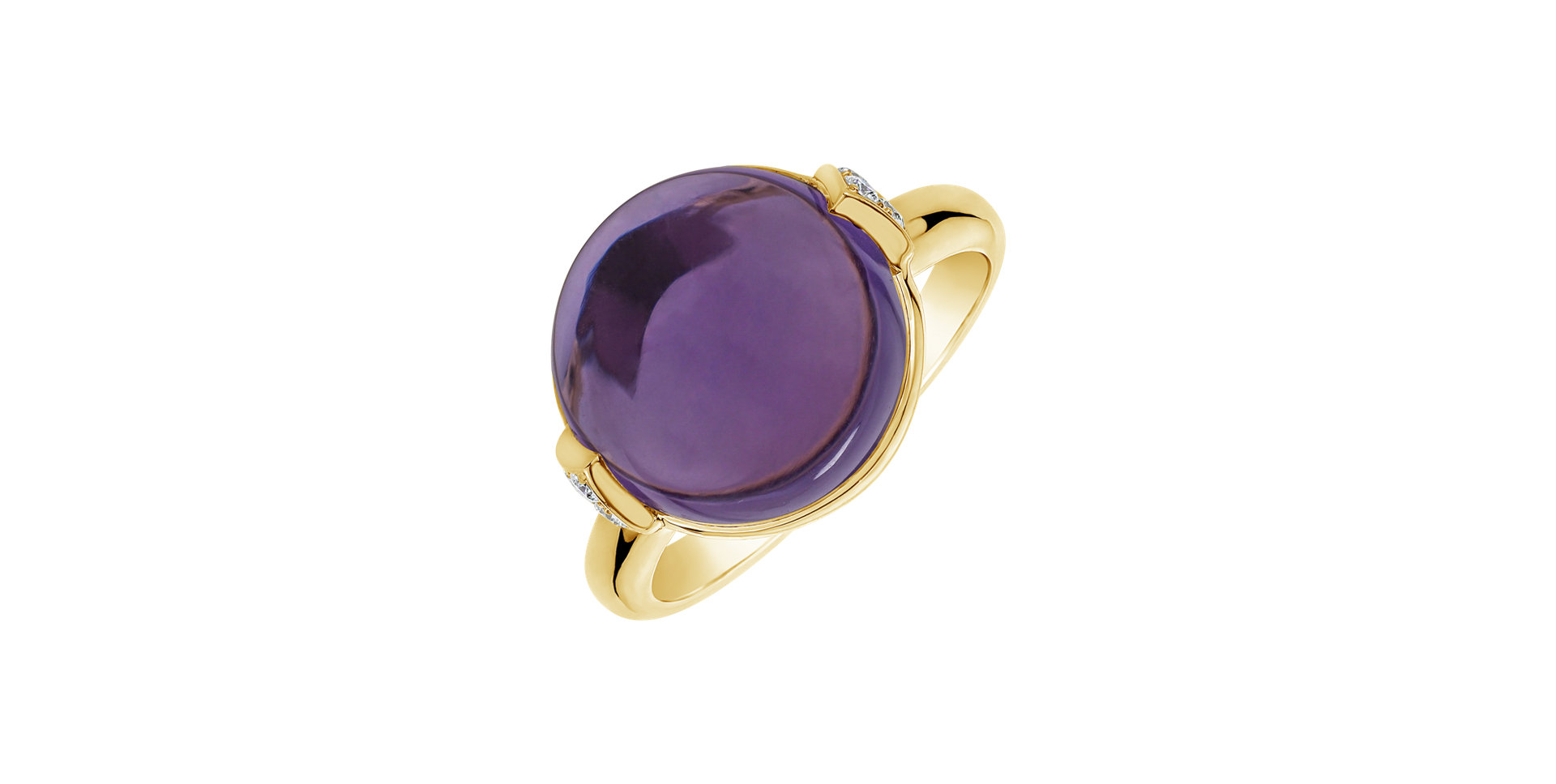 Diamond rings with Amethyst Fairy Blossom