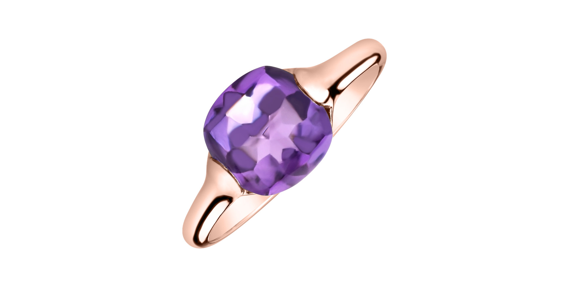 Ring with Amethyst Brazil Bonbon