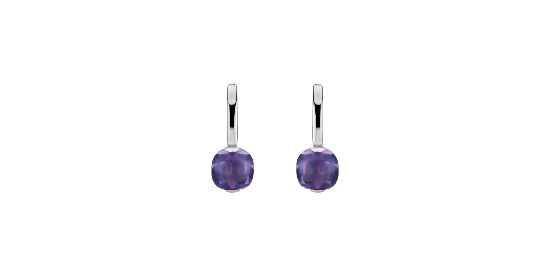 Earrings with Amethyst Brazil Bonbon