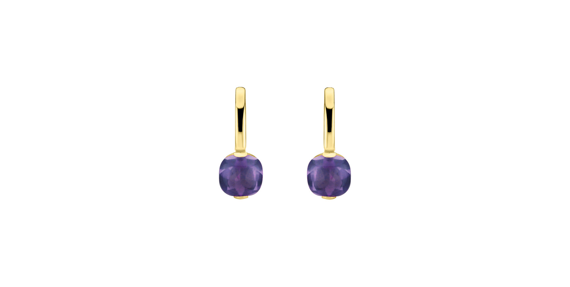 Earrings with Amethyst Brazil Bonbon