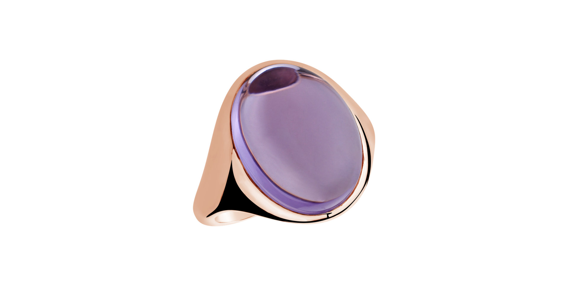 Ring with Amethyst Bubble Coctail