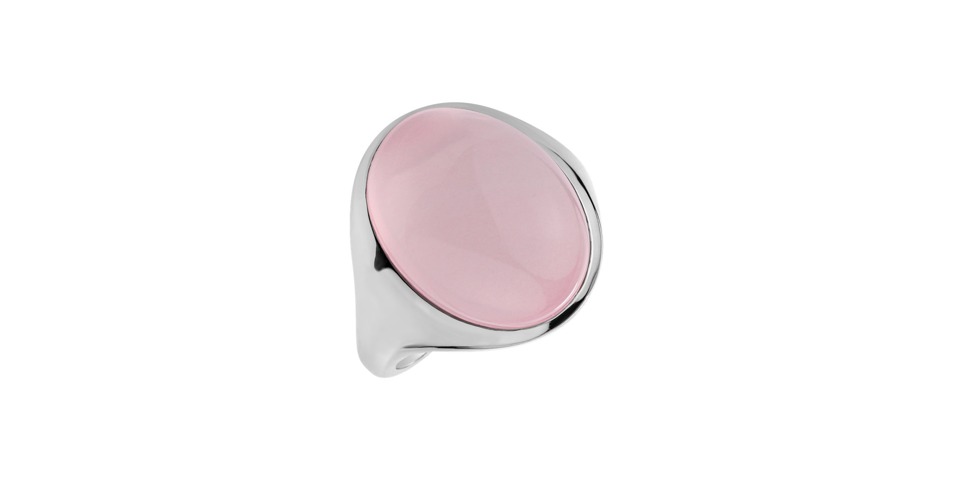 Ring with Rose Quartz Bubble Coctail