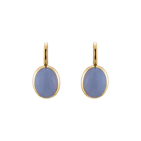 Earrings with Chalcedony Miracle Cosmos