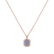 Diamond necklace with Chalcedony Royal Drop4