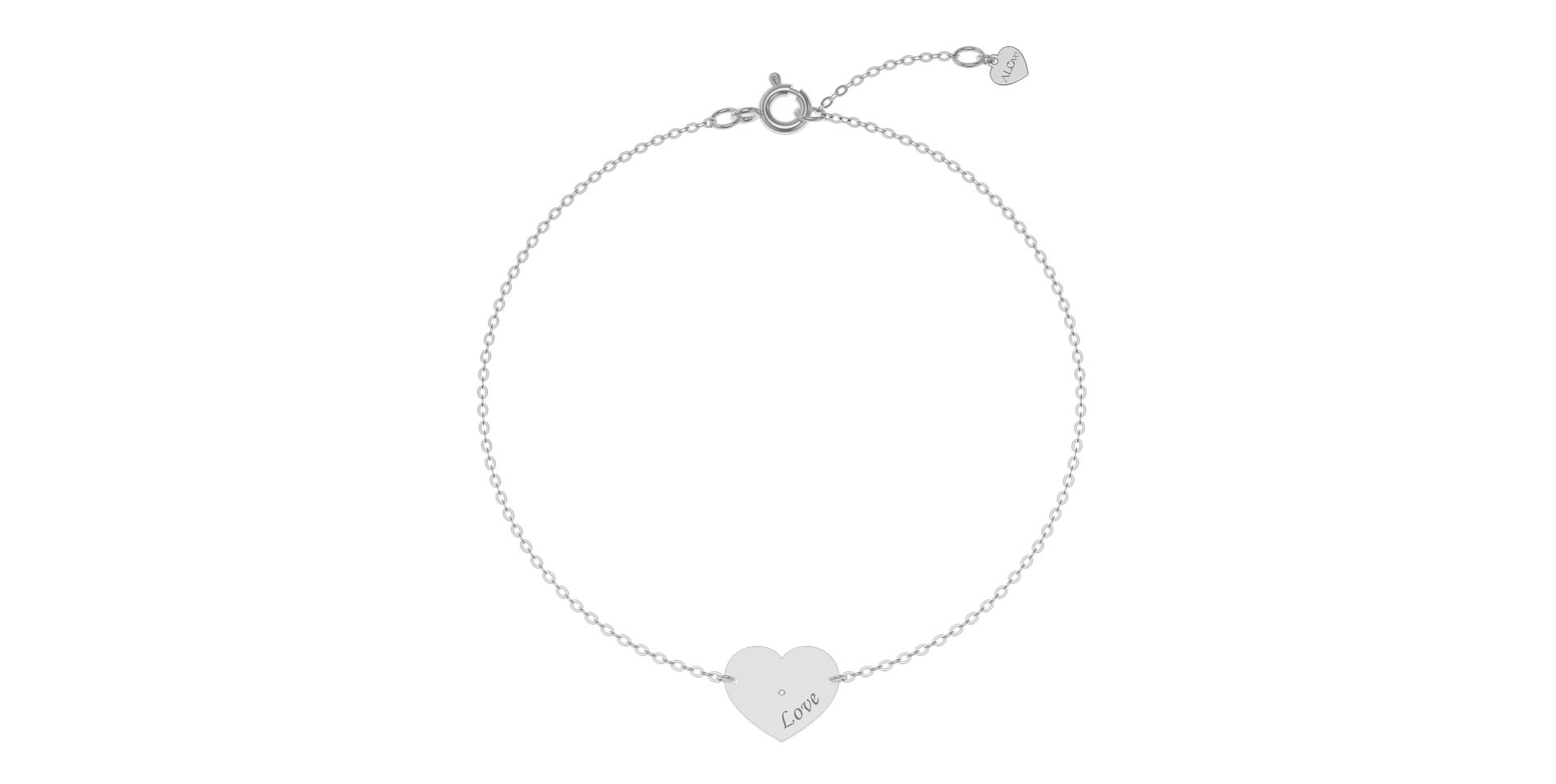 Diamond bracelet Heart Love