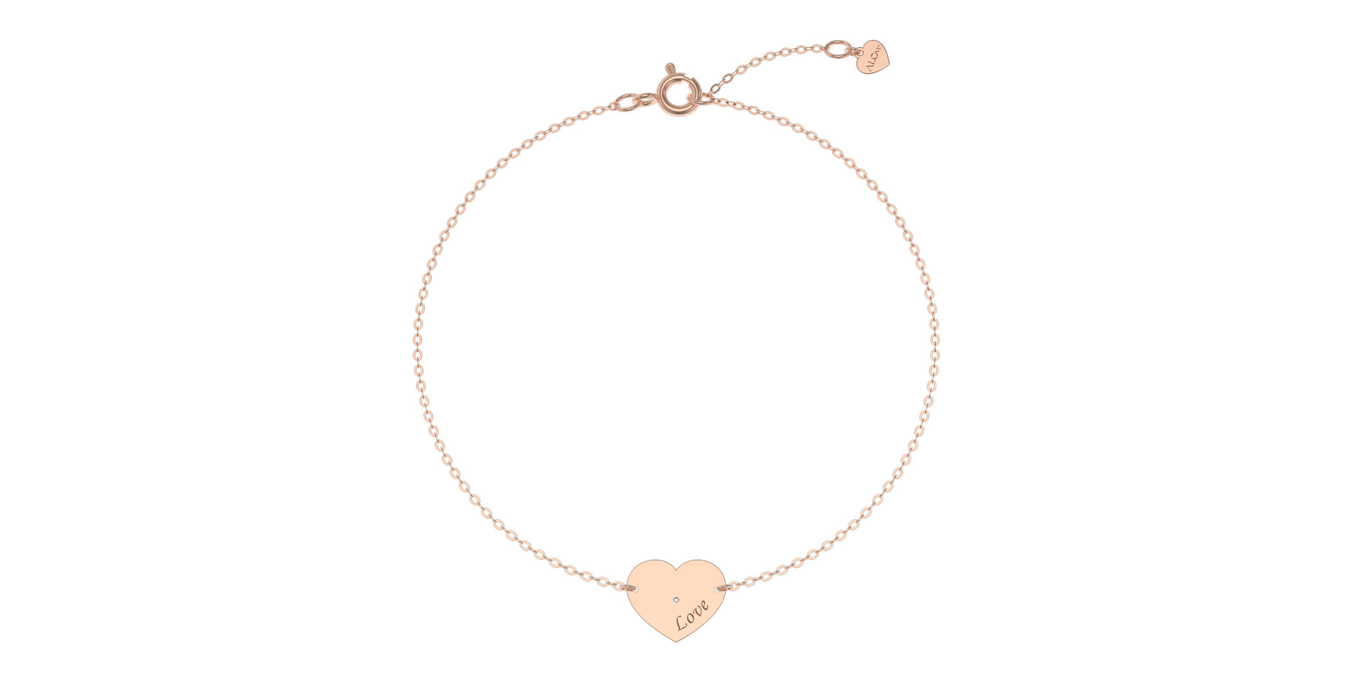 Diamond bracelet Heart Love