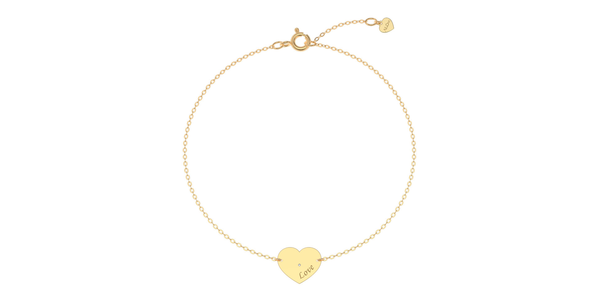 Diamond bracelet Heart Love