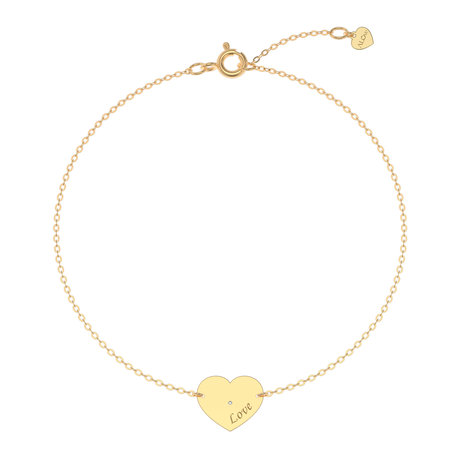 Diamond bracelet Heart Love