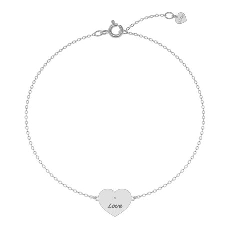 Diamond bracelet Heart Love