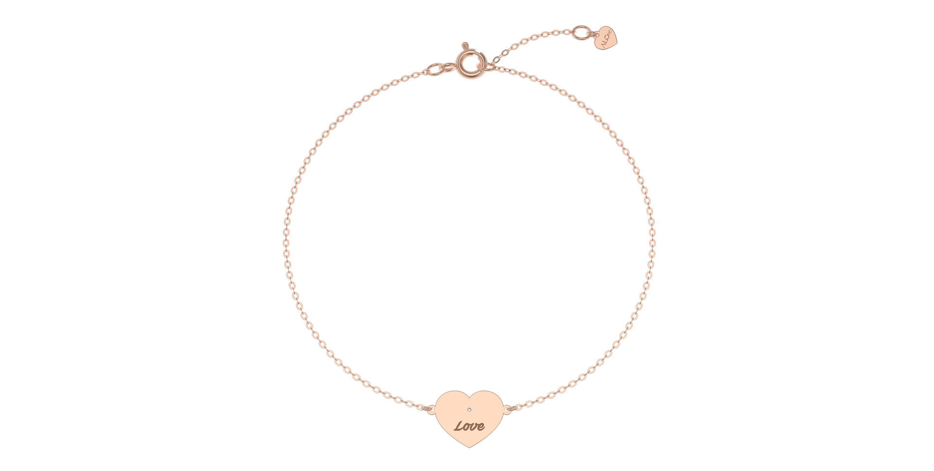 Diamond bracelet Heart Love