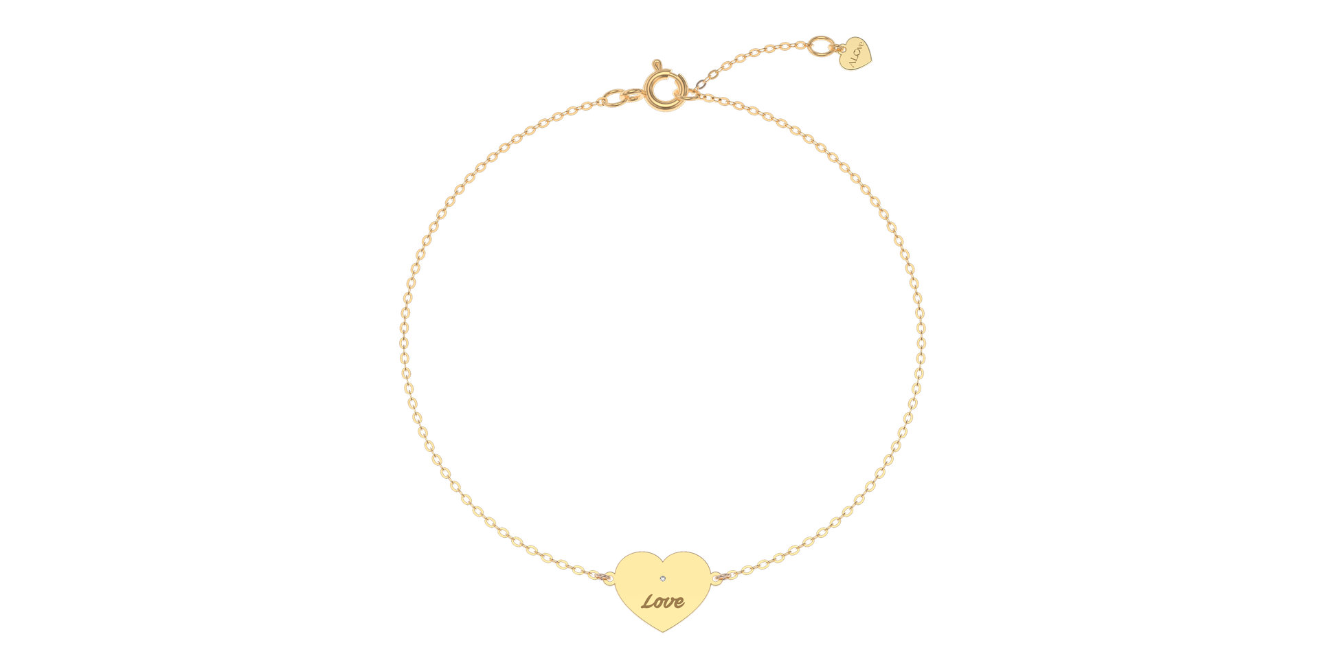 Diamond bracelet Heart Love