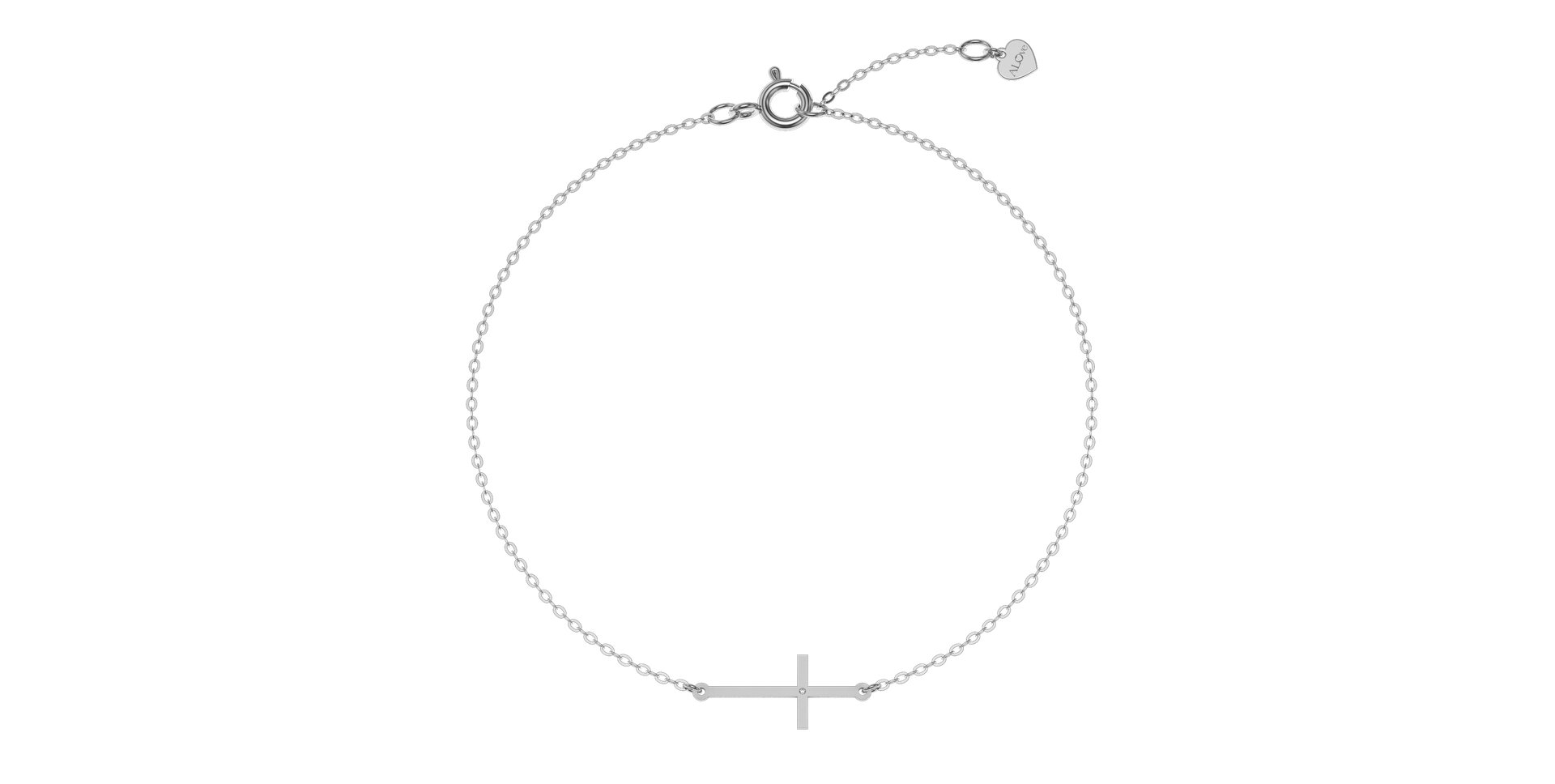 Diamond bracelet Cross