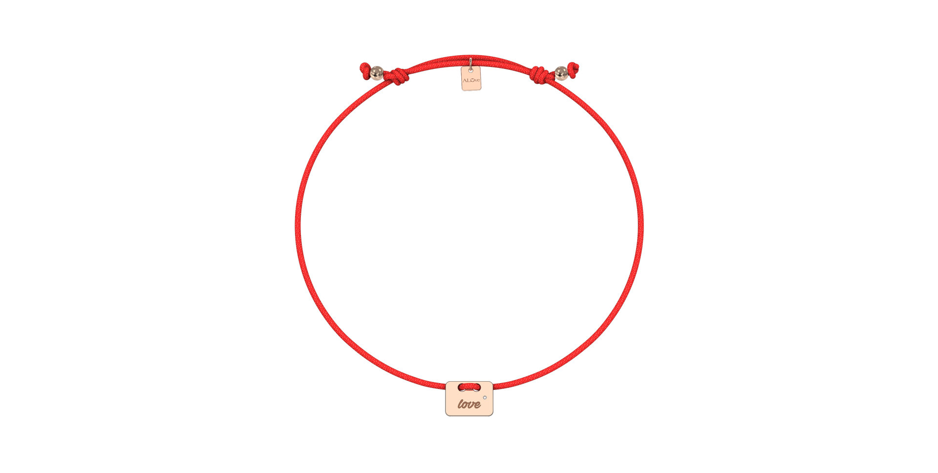 Diamond bracelet Military Stamp Love