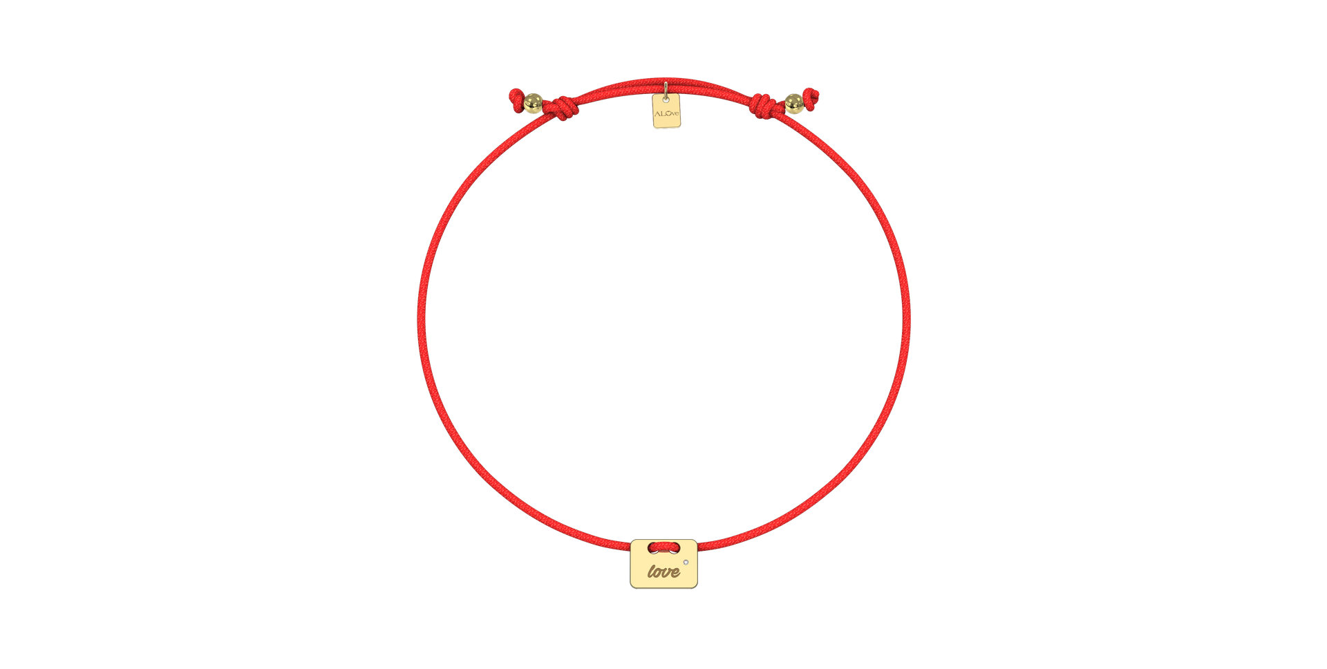 Diamond bracelet Military Stamp Love