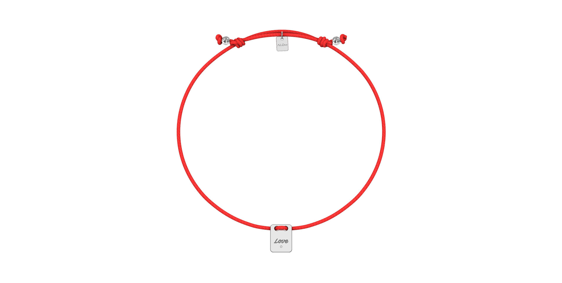 Diamond bracelet Mini Stamp Love