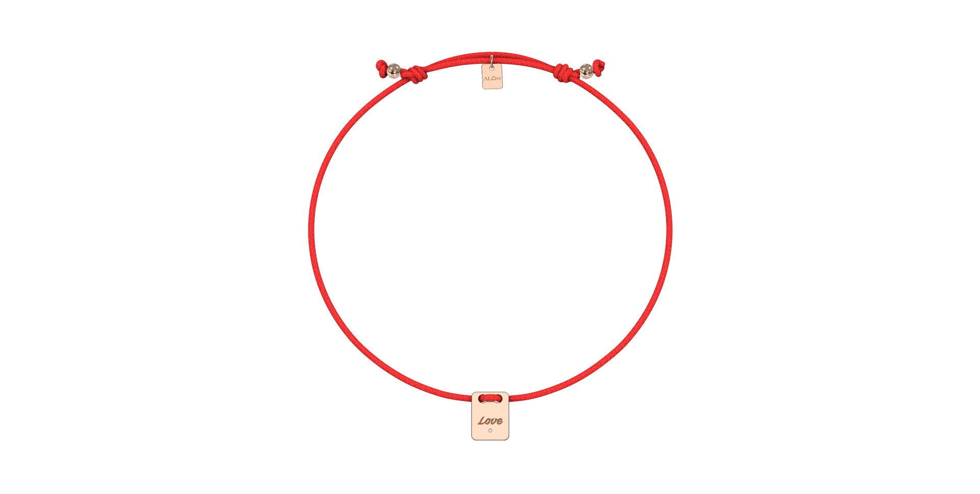 Diamond bracelet Mini Stamp Love