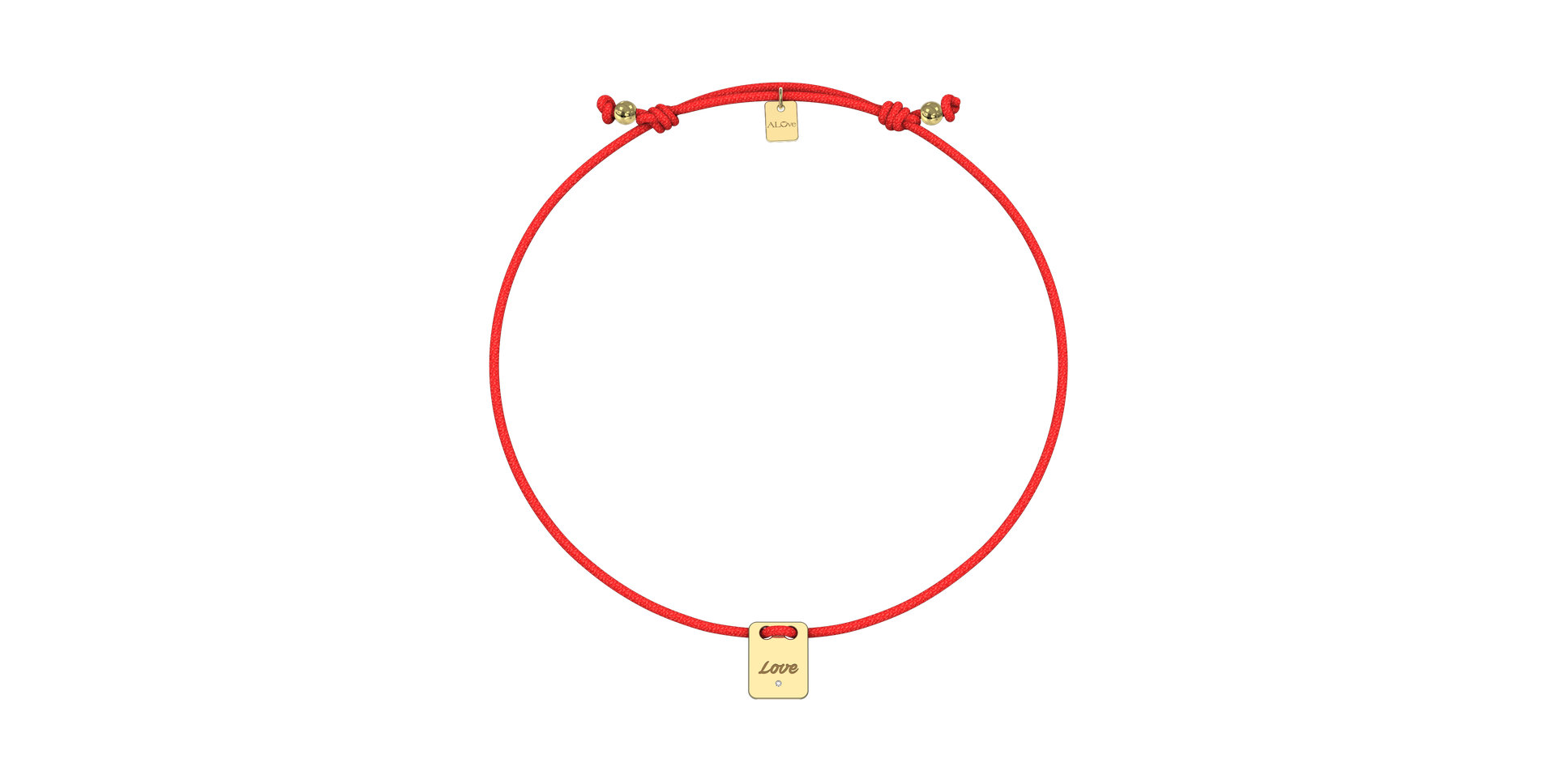 Diamond bracelet Mini Stamp Love