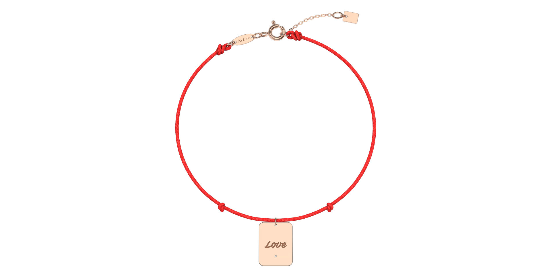 Diamond bracelet Stamp Love