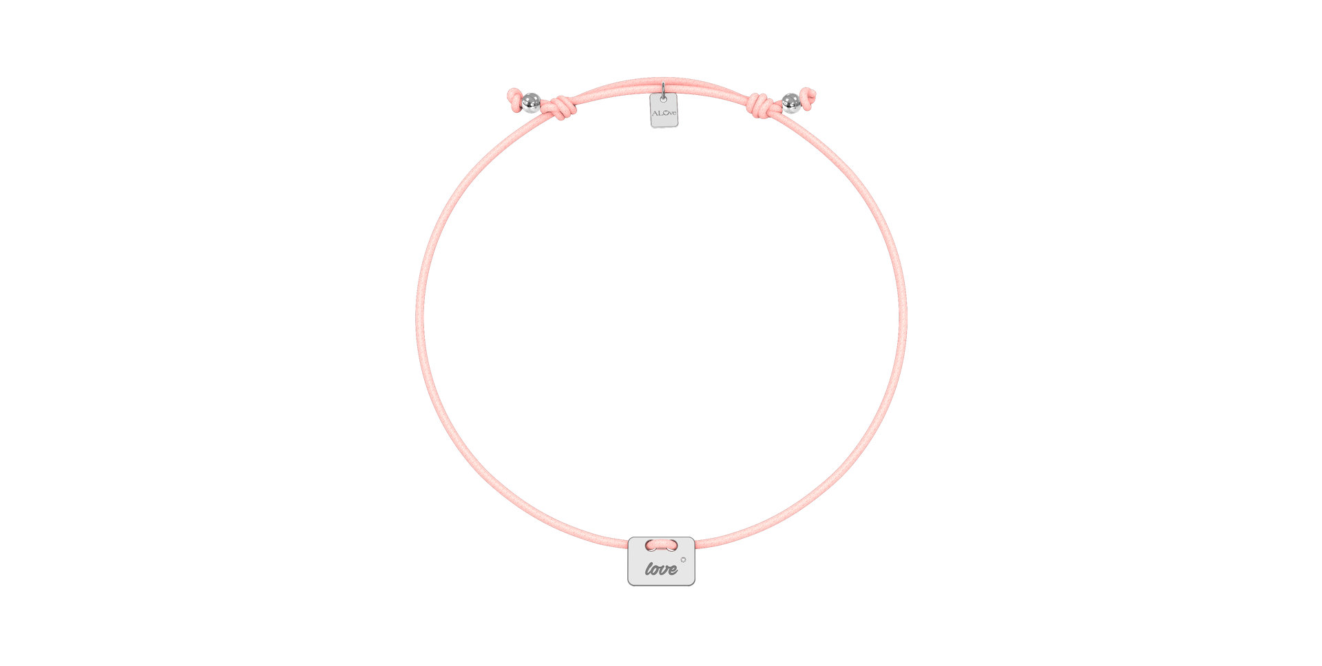 Diamond bracelet Military Stamp Love