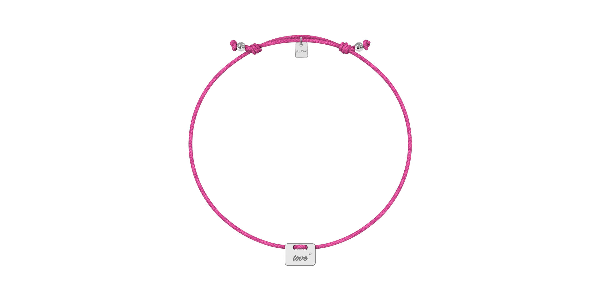 Diamond bracelet Military Stamp Love