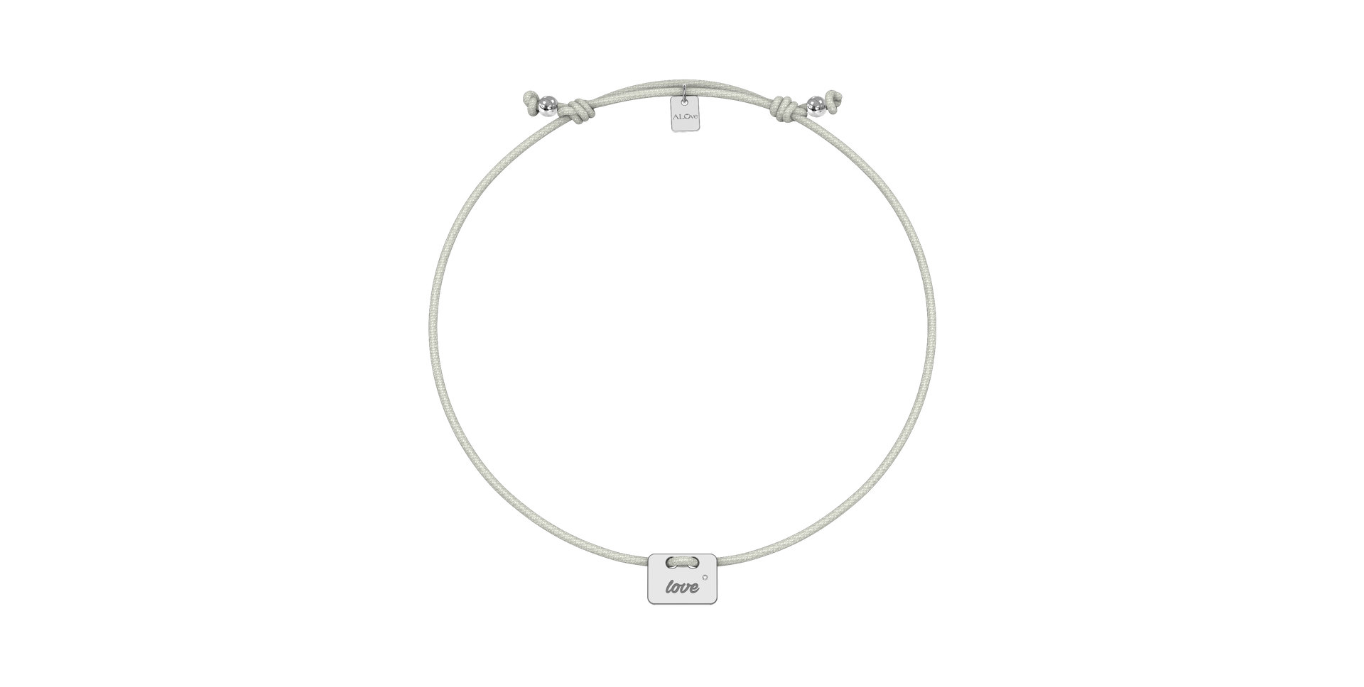 Diamond bracelet Military Stamp Love